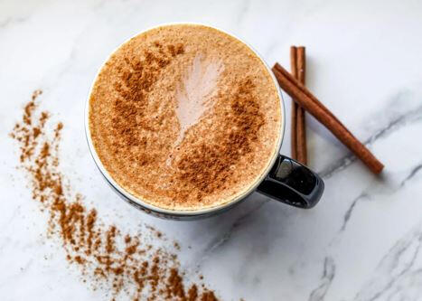 Mexican Mocha: Enjoy this sweet latte with the perfect combination of cocoa and cinnamon. This latte comes hot or over ice! This also comes with one shot of espresso.